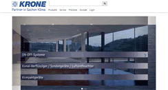 Desktop Screenshot of krone-klima.de